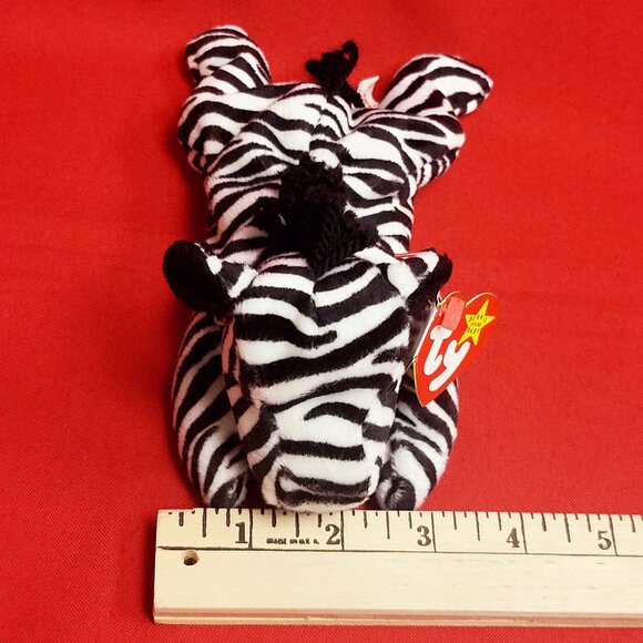 Ziggy The Zebra Beanie Babies Ty 1995 Animal Plush - Picture 7 of 13